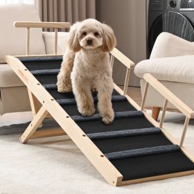 Wooden Adjustable Dog Ramp (Option: Multicolor)