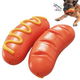 Rubber Dog Chew Toy (Option: Orange)