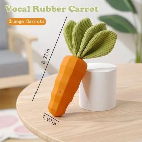 Vocal Rubber Carrot Chew Toy (Option: 1 Piece)