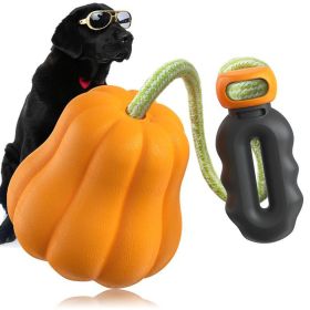 Interactive Pumpkin Rope Toy (Option: Orange)