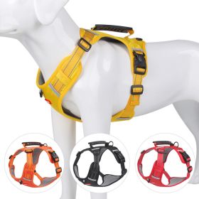 Adjustable Soft Padded Dog Harness (Color: Red, Size: S)