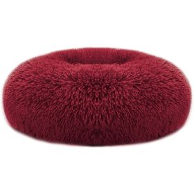 Cozy Nest Dog Bed (Color: Red, Size: M)