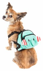 Pet Life 'Dumbone' Dual-Pocketed Animated Backpack Harness (Size: medium)