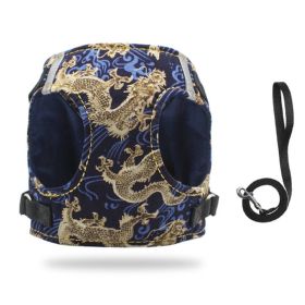 Dragon Safety Harness Set (Color: gold, Size: XS)