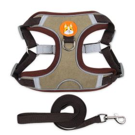2 Colored Harness and Leash Set (colour: Brown, Specification (L * W): S)